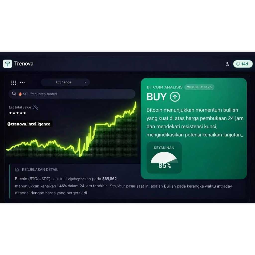 Trading Signal Ai Analisis Crypto - TRENOVA INTELLIGENCE [ 1 BULAN ]