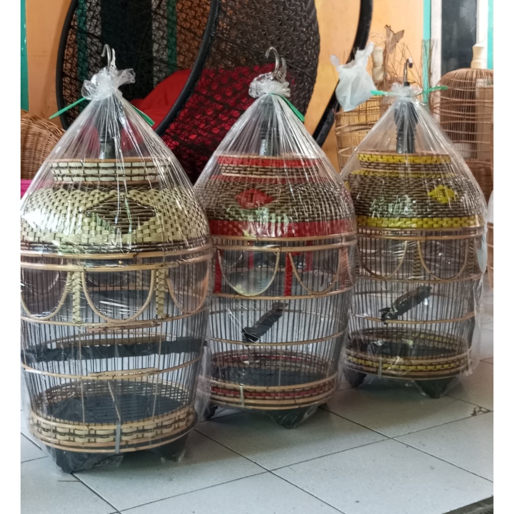 SANGKAR BURUNG PERKUTUTU ANYAM - SANGKAR KLASIK - SANGKAR PERKUTUT UNIK
