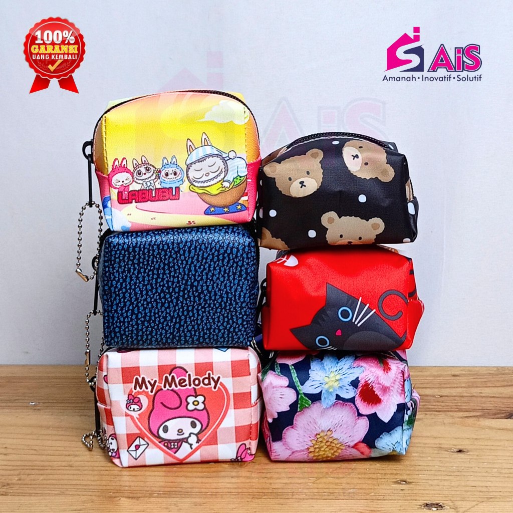 DOMPET KOIN CUTE DOMPET KECIL KARAKTER DOMPET RECEHAN DOMPET KOSMETIK DOMPET ANAK