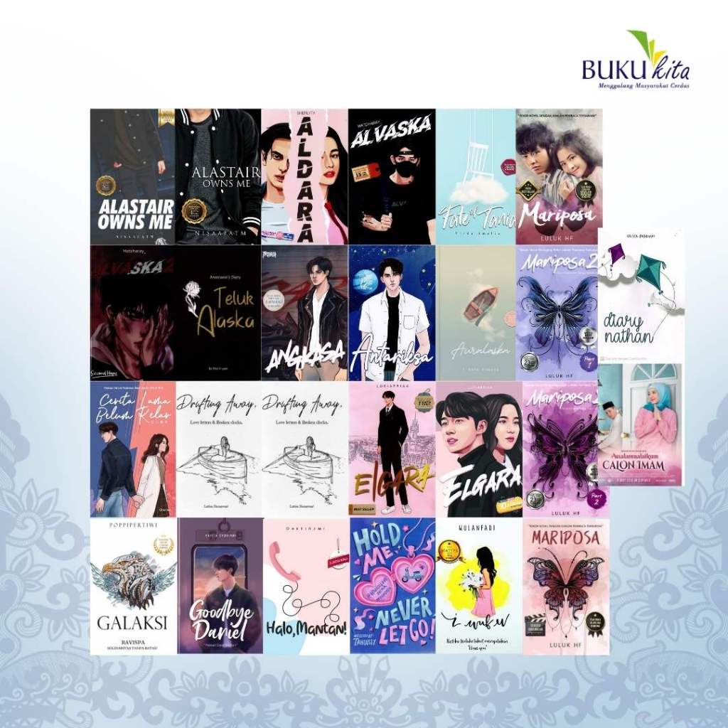 [KOLEKSI] BukuKita Store | Novel Best Seller Part #1 : Mariposa/ Antariksa/ Aldara/ Angkasa/ Elgara/