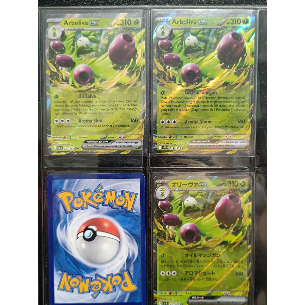 kartu pokemon TCG ori Arboliva ex RR Indonesia English japan