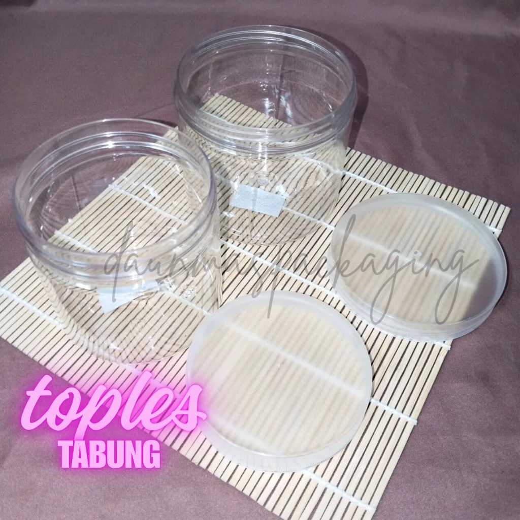 Toples Tabung (JD) Tutup Puih Doff Toples Jajan Kue Kering 500ml 650ml [24pcs] [INSTAN ONLY]