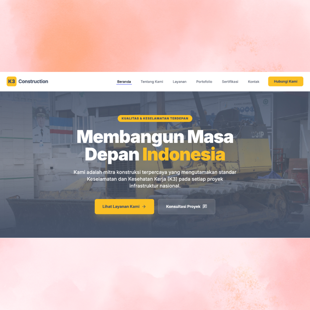 Source Code Website Company Profile Perusahaan Dinamis Laravel 12 + Admin Panel Premium