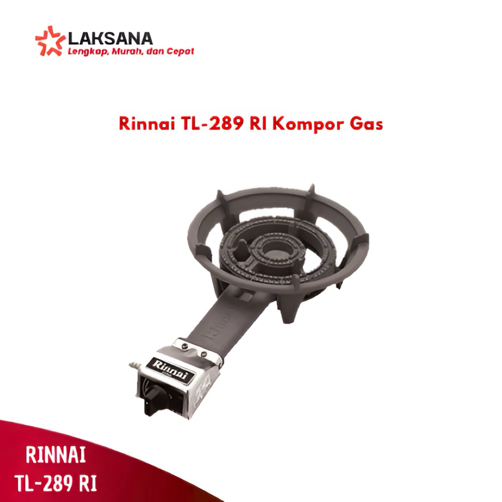 Rinnai TL-289 RI | Kompor Gas 1 Tungku | Kompor Gas Jenis Api Besar