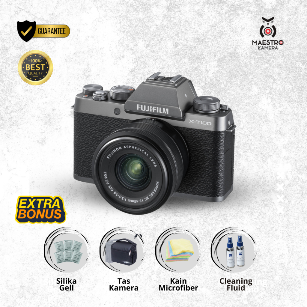 KAMERA FUJIFILM XT100 Lensa 16-50mm I Bukan xt200