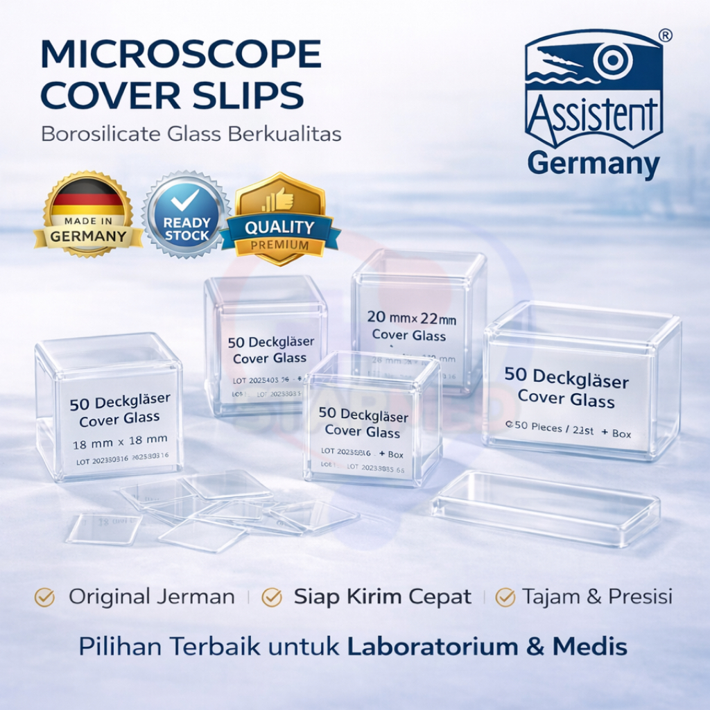 Assistent (Germany) cover glass 24x60 mm box/50 pc