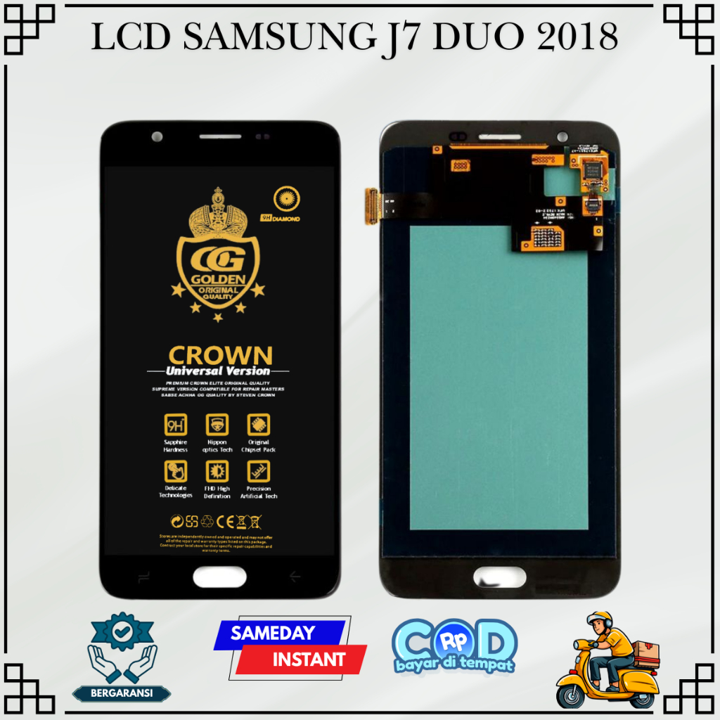LCD SAMSUNG J7 DUO 2018 / (SAMSUNG GALAXY J7 DUO) / J720 TOUCHSCREEN FULLSET COMPLETE ORIGINAL
