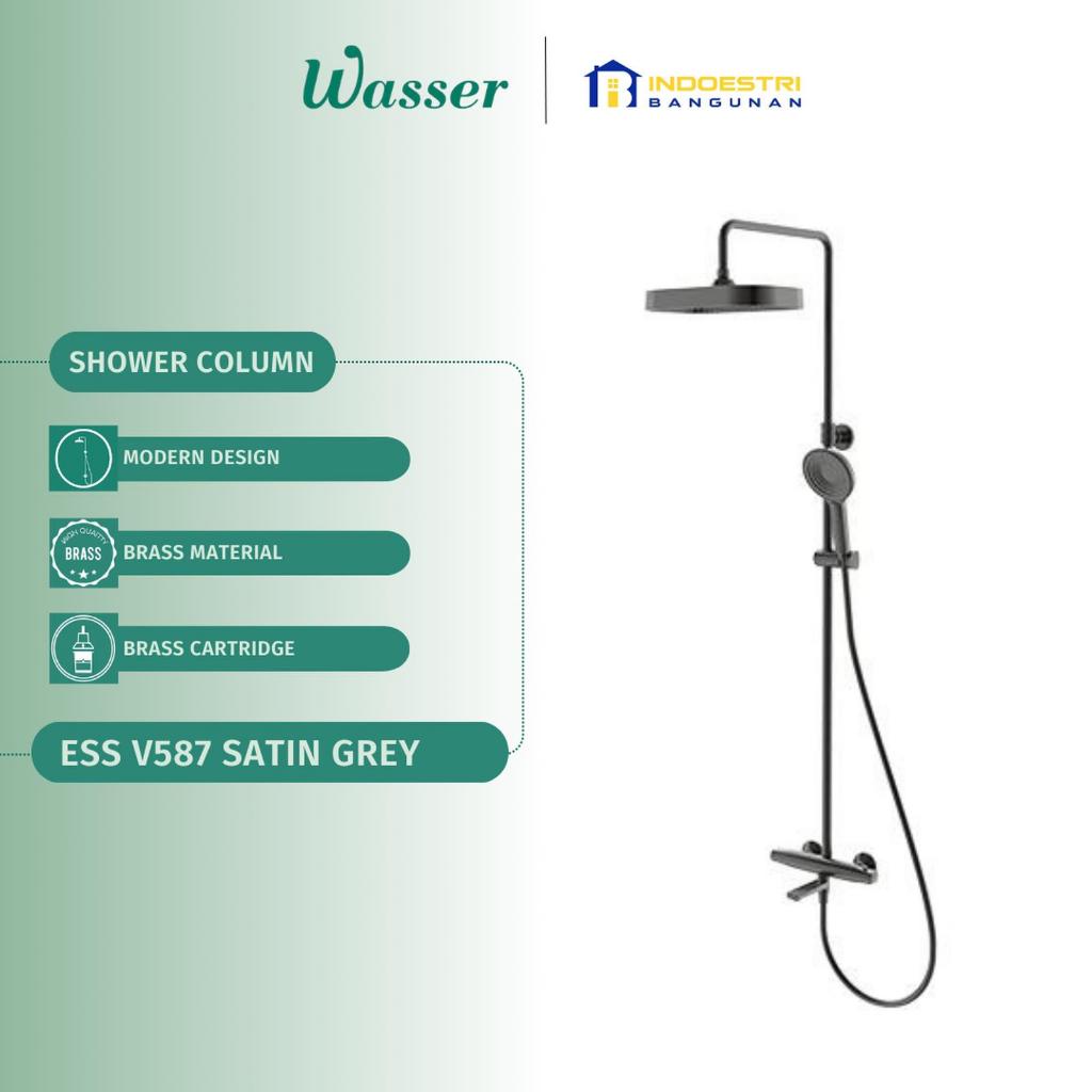 Shower Column Set Wasser ESS V587 Satin Grey / Wasser Shower Tiang