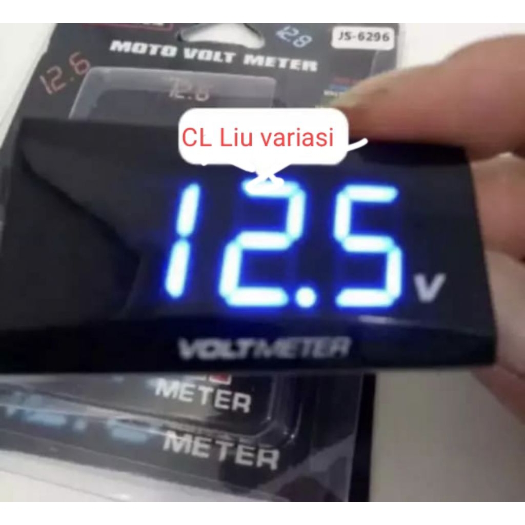 Voltmeter aki X case modish voltmeter pengukur aki motor waterproof