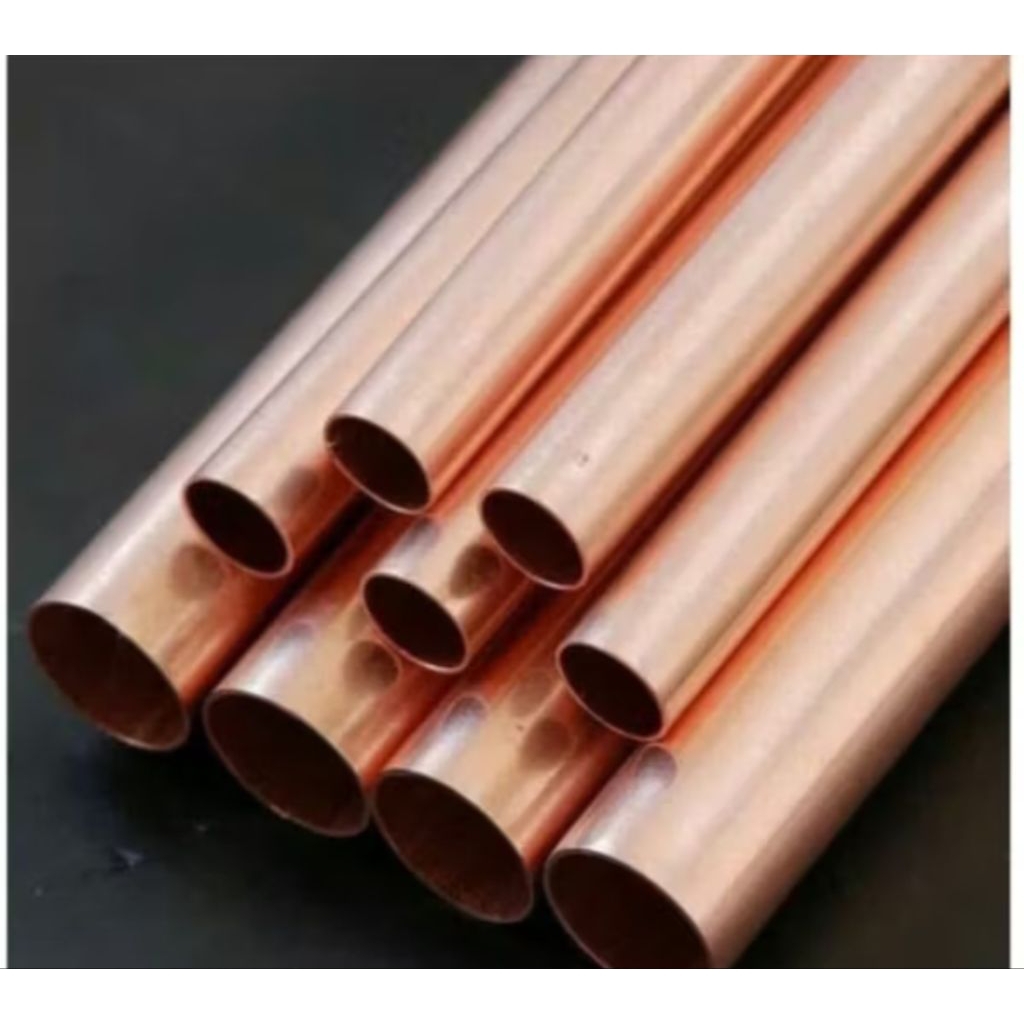 Pipa tembaga ukuran 10mm x 1mm x 100mm pipa tembaga