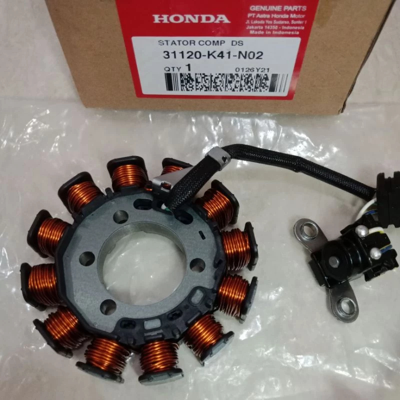 Spul Stator / Spul Comp Supra X 125 FI | Blade 125 FI New Injeksi [31120-K41-N02] Original HGP AHM 1