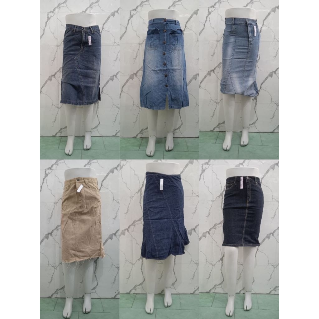 Rok JeansPart 2//Denim Skirt//Rok Midi Jeans Part 2//Rok Panjang Jeans Part 2//