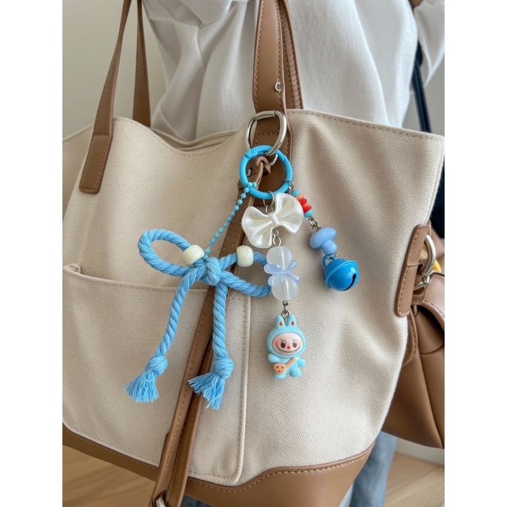 bagcharm tali lucu karakter / bagcharm tali / bagcharm macrame / bagcharm murah / gantungan kunci/ g