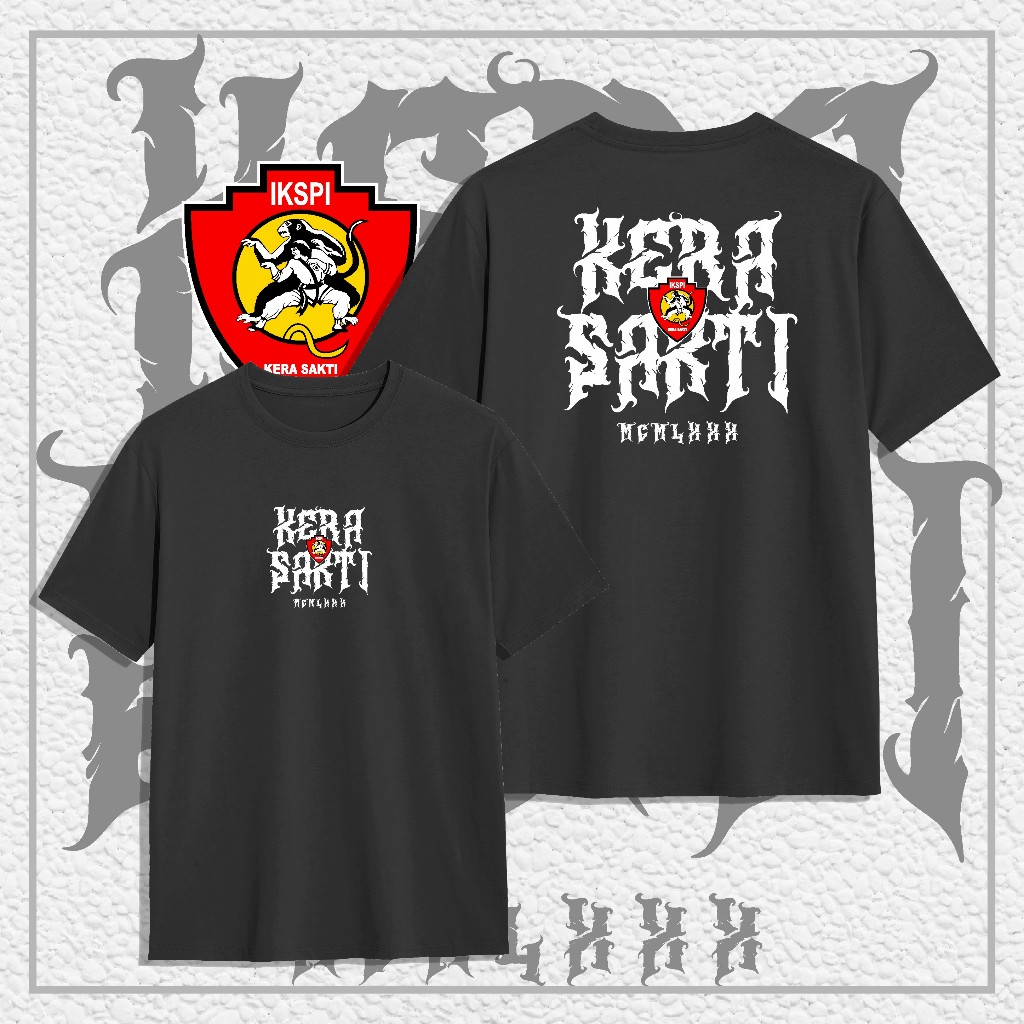Kaos Baju PERGURUAN PENCAK SILAT IKSPI KERA SAKTI FONT METAL || Kaos Distro IKSPI KERA SAKTI Combed 