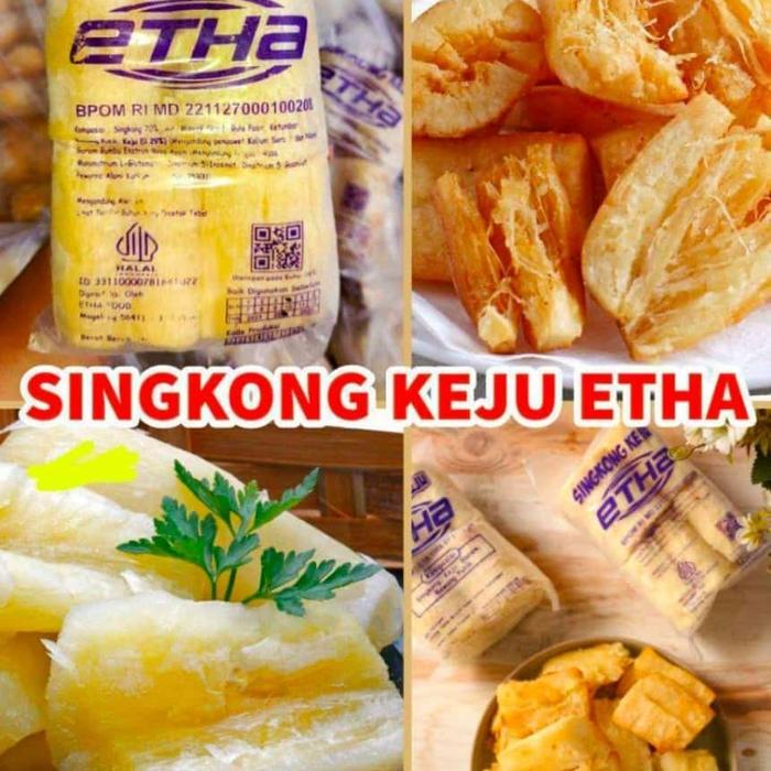 Singkong Keju Etha 500 Gr Goreng/Kukus