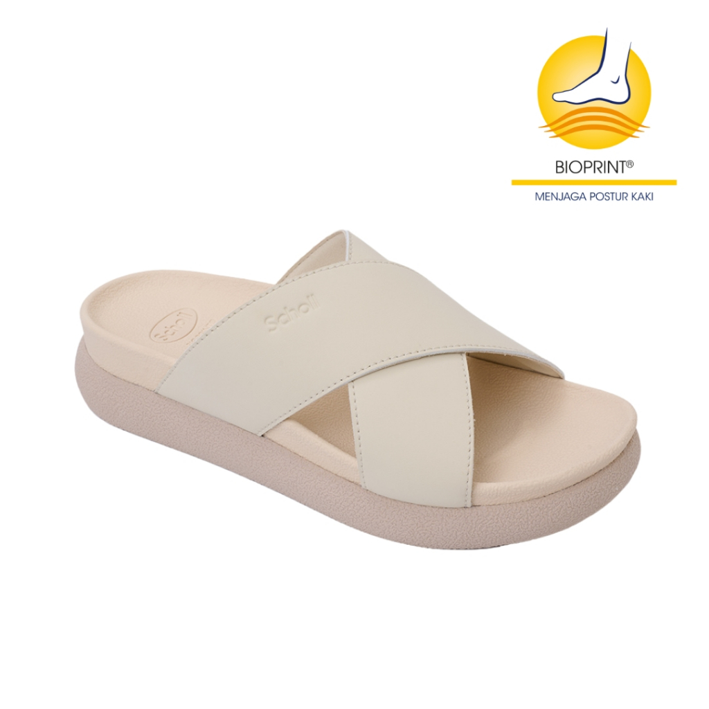 Scholl Gift Chunky Ivory Sandal Wanita