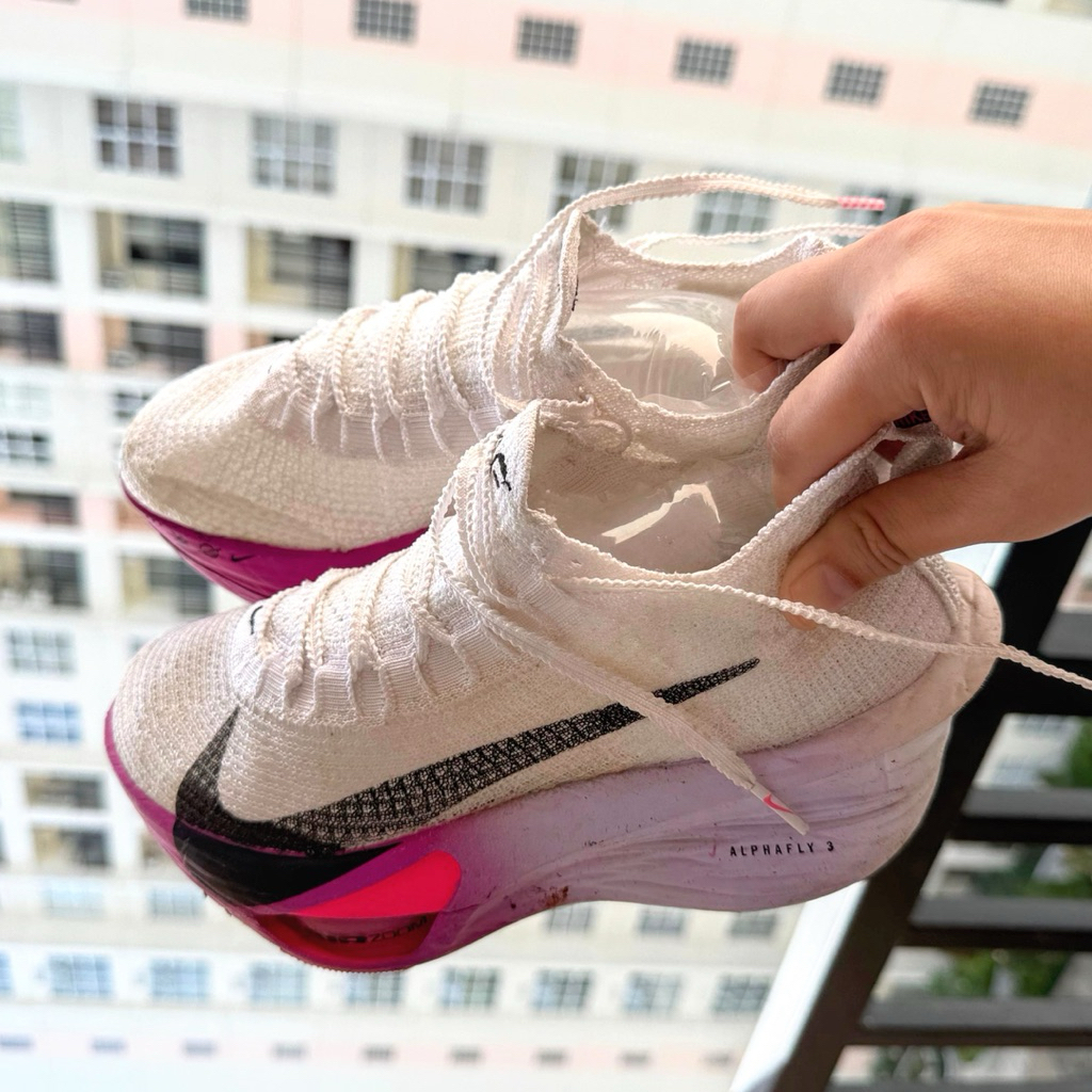 NIKE ALPHAFLY NEXT% 3  WHITE PURPLE Sepatu Shoes Original Preloved Nego