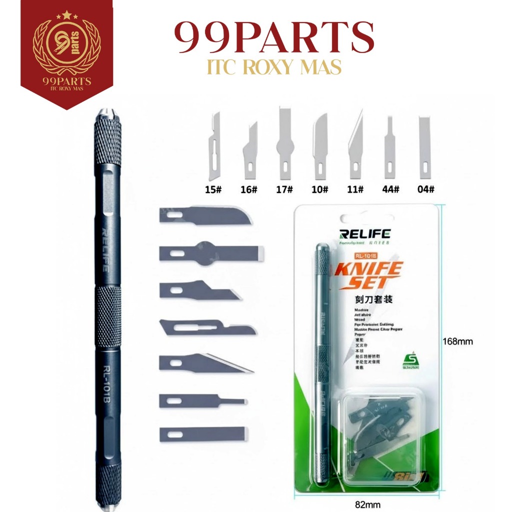 99SPS -  Pisau Ic RL-101B for Relife / Pisau Service Plus Gagang RL-101B for Relife