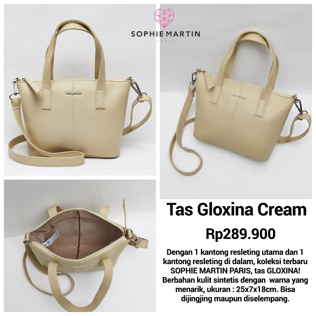 Tas Gloxina Cream Sophie Martin Paris