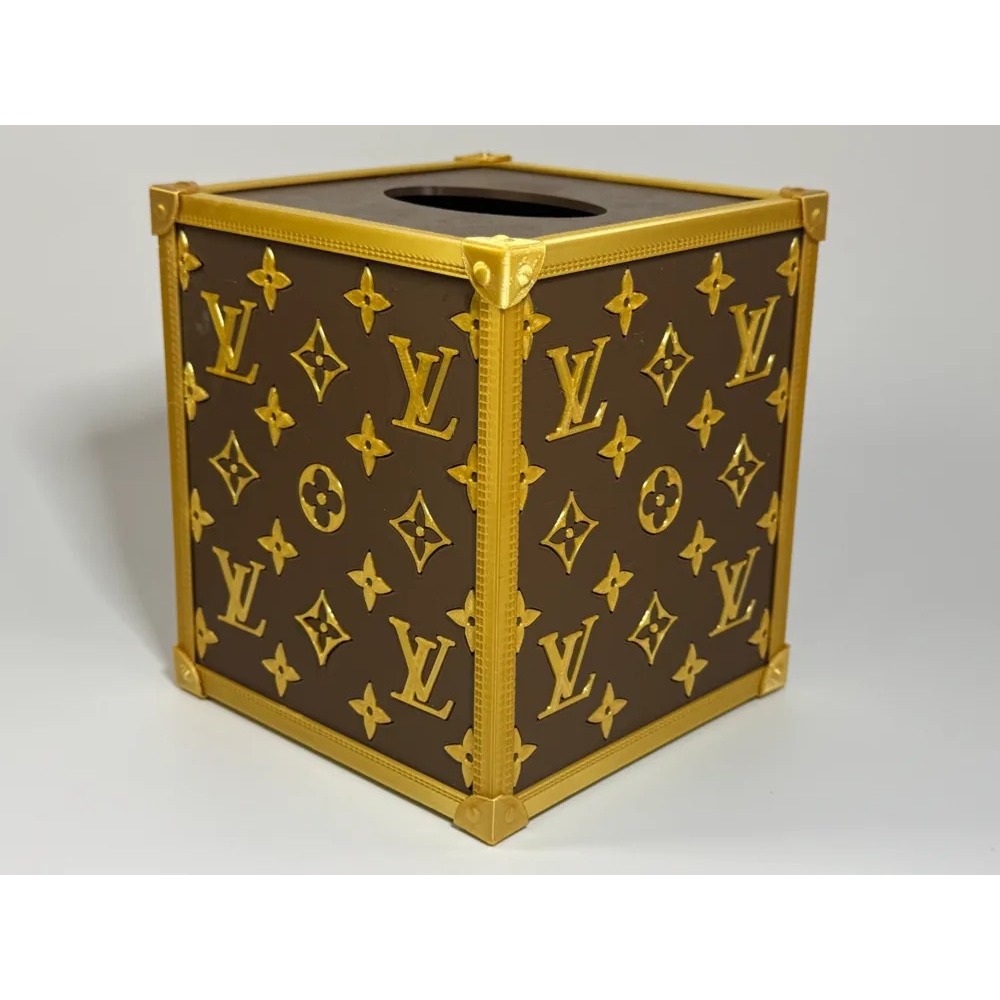 Kotak Tisu Mewah LV Monogram - Luxury Designer Tissue Box Cover