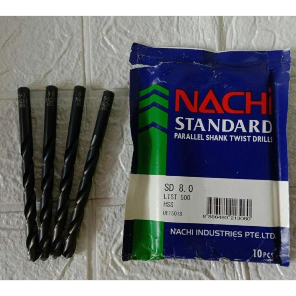 MATA BOR NACHI 8MM MATA BOR BESI NACHI 8MM MATA  BOR HSS NACHI UKURAN 8MM ORIGINAL