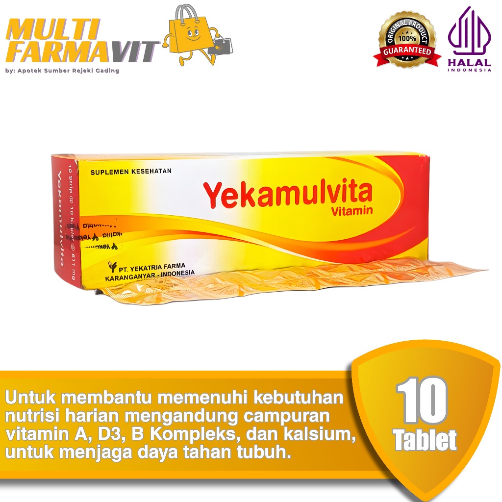 Yekamulvita Vitamin - Strip 10 Tablet