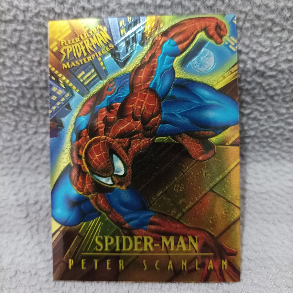 Fleer ultra spiderman masterpieces 1995 spiderman (peter scanlan)