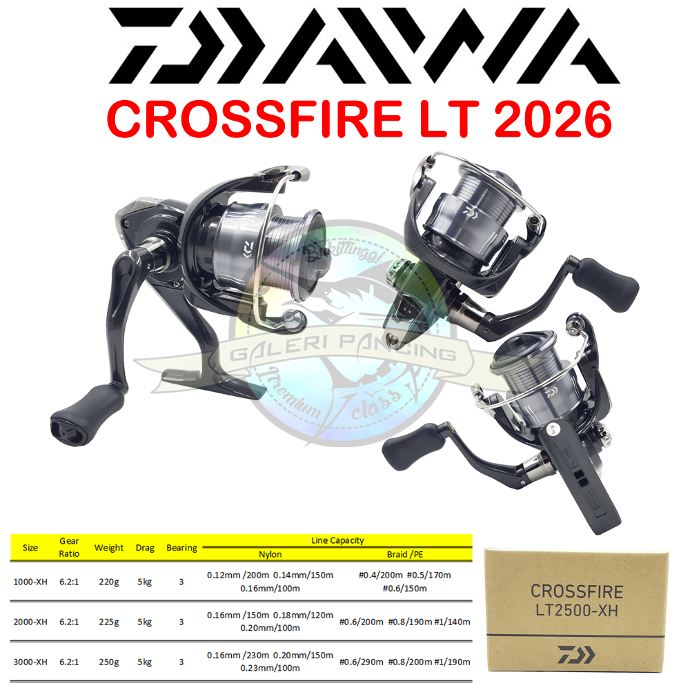Reel Pancing Daiwa Crossfire LT 1000XH 2000XH 2500XH 2026