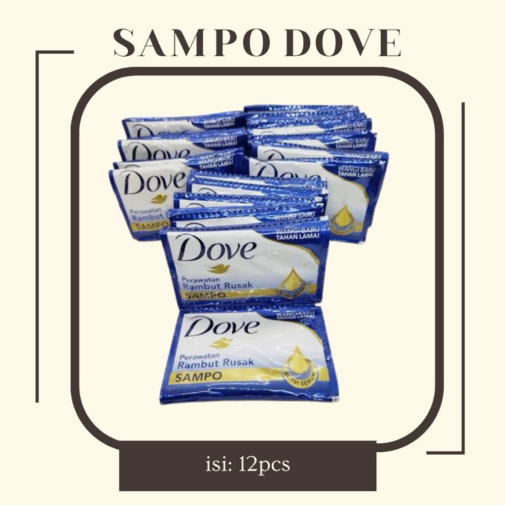 [ 1 RENCENG ] SHAMPOO DOVE BIRU / SAMPO DOVE / SHAMPOO DOVE RENCENGAN