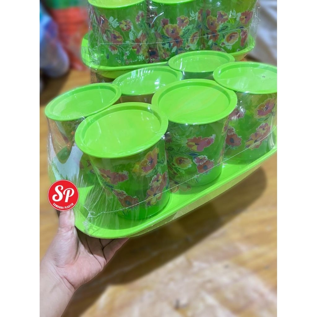 TOPLES TOBAKI KUE LEBARAN SET 6 + NAMPAN