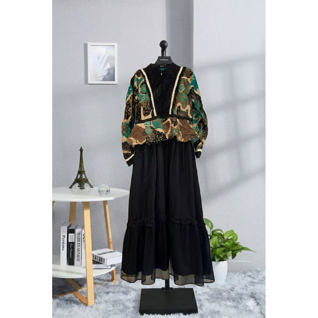 preloved jubah batik