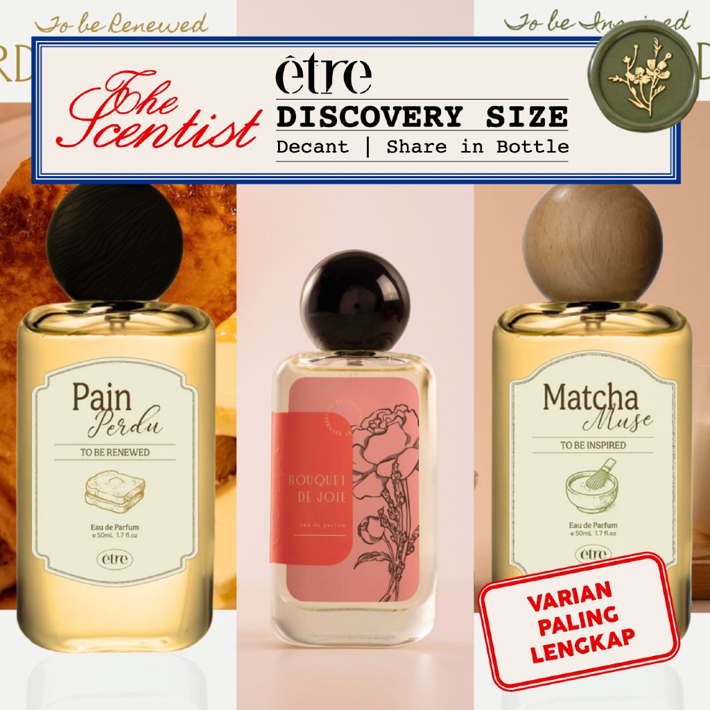 Etre - Discovery Set | Matcha Muse Pain Perdu Fika Flamme Moonlight Rosa Tuberosa Santal Bergamia Vo