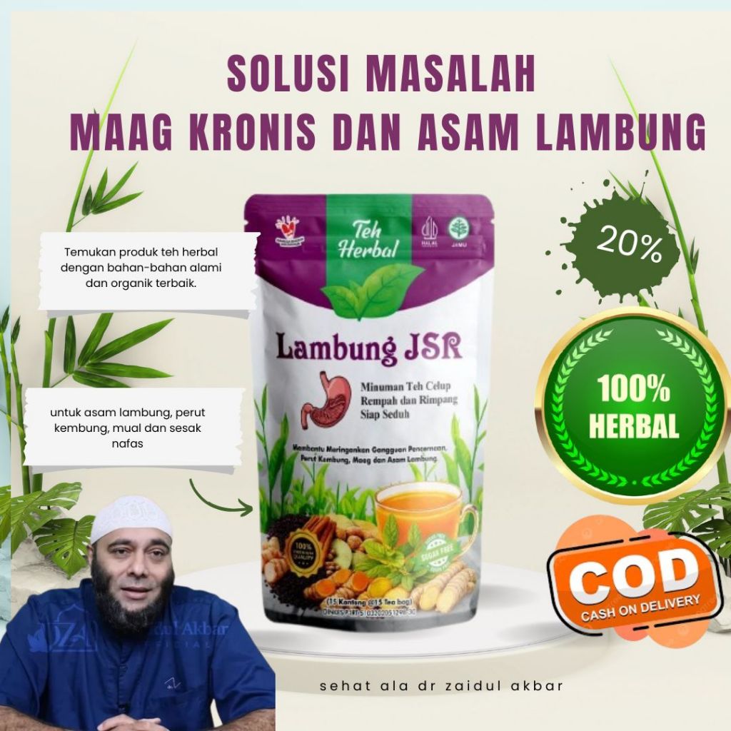 Teh Lambung JSR Herbal Atasi Maag Gerd Asam Lambung