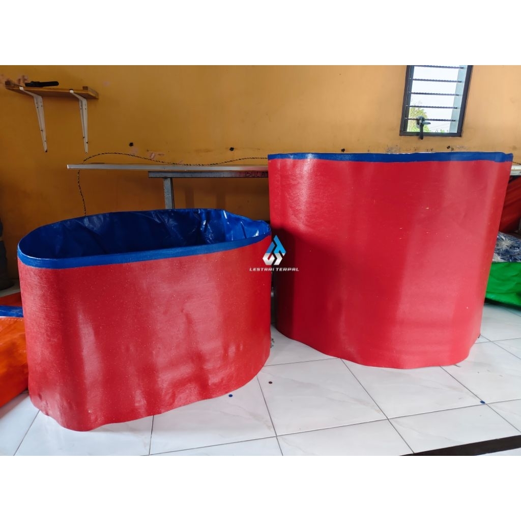 Kolam Terpal Bulat Tanpa Rangka D1 tinggi 60 dan 90cm /Kolam terpal tanpa rangka/kolam bulat tanpa r