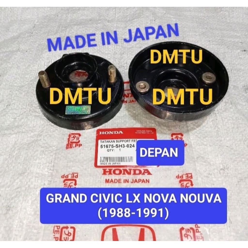 TATAKAN SUPPORT SHOCK DEPAN GRAND CIVIC LX NOUVA NOVA (1988-1991) HARGA SET 2 PCS MADE IN JAPAN