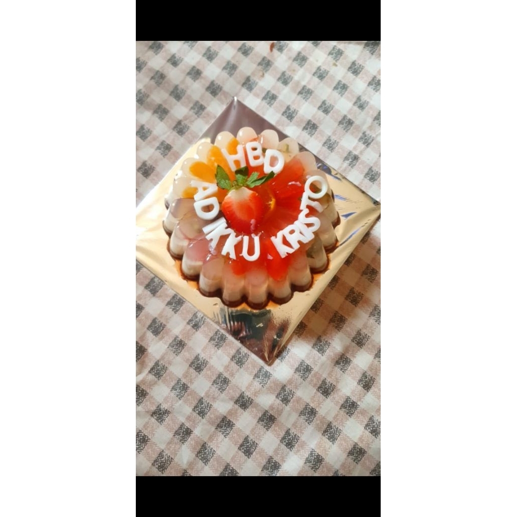 puding kaca buah 15cm