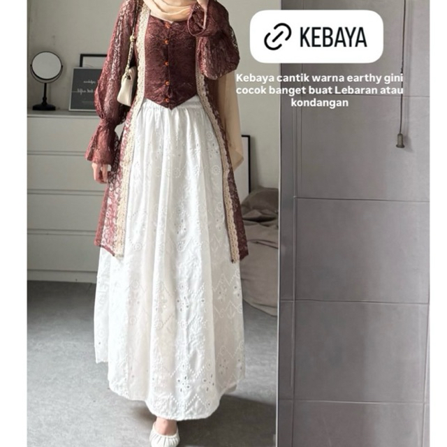 zuribasic - Floral Skirt / Rok Wanita Motif/ Floral Skirt/ Rok katun bordir