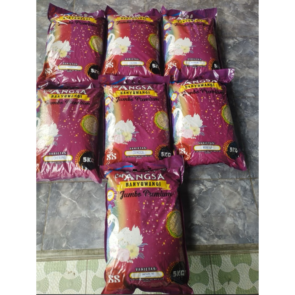 BENIH PADI CAP ANGSA BANYUWANGI SUNGGAL, CIHERANG, CAKRABUANA, MANTAP, INPARI 49, INPARI 50, LOGAWA 