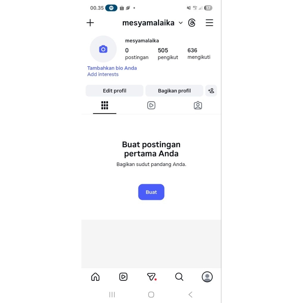 Akun Instagram Aktif