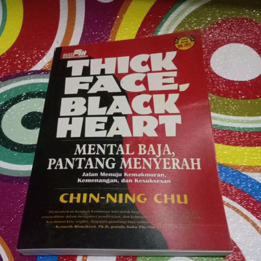 Buku THICK FACE BLACK HEART By Ching - Ning Chu
