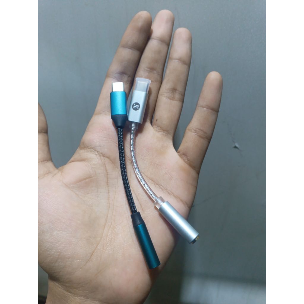 bekas Dongle DAC type c hijau bekas