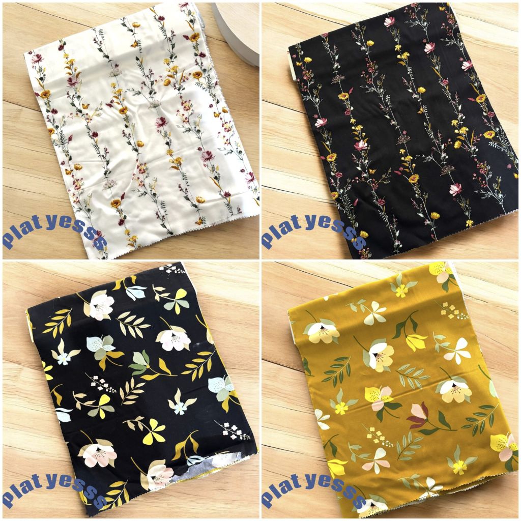 ( 0.5" Meter ) _Kain Katun Rayon Viscose Premium/Kain Rayon Premium/Kain Katun Rayon viscose Premium