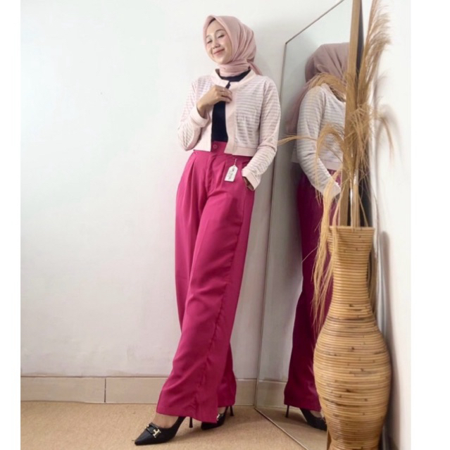 CELANA KULOT MAGENTA | KULOT PINK PANTA | PINK