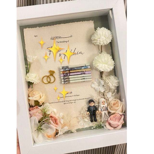 Uk Frame 30x25 cm/Mahar Custom/Minifigure Frame Mahar/Mahar Elegan/Mahar Unik