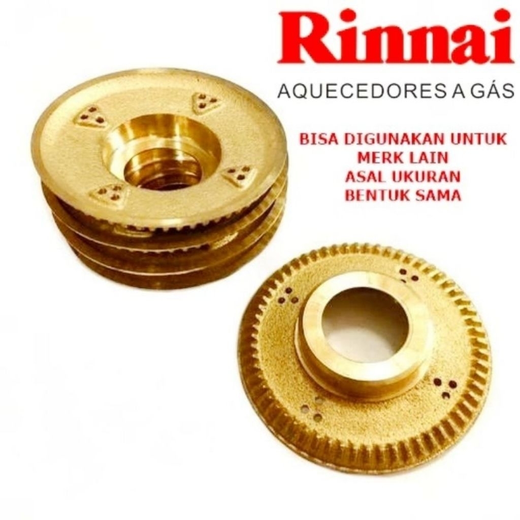 KOTA BATAM - RINNAI RI 522 C E 602 E dll burner kuningan kompor gas kecil tipe E C