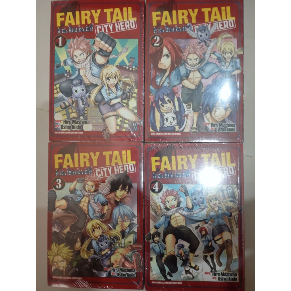 Komik Fairy Tail City Hero Set 1-4 Tamat Koleksi Pribadi