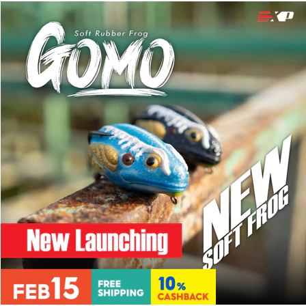 EXP GOMO Soft Rubber Frog EXP Soft Frog Murah Haruan Killer Katak Casting Umpan Katak Thailand Rubbe