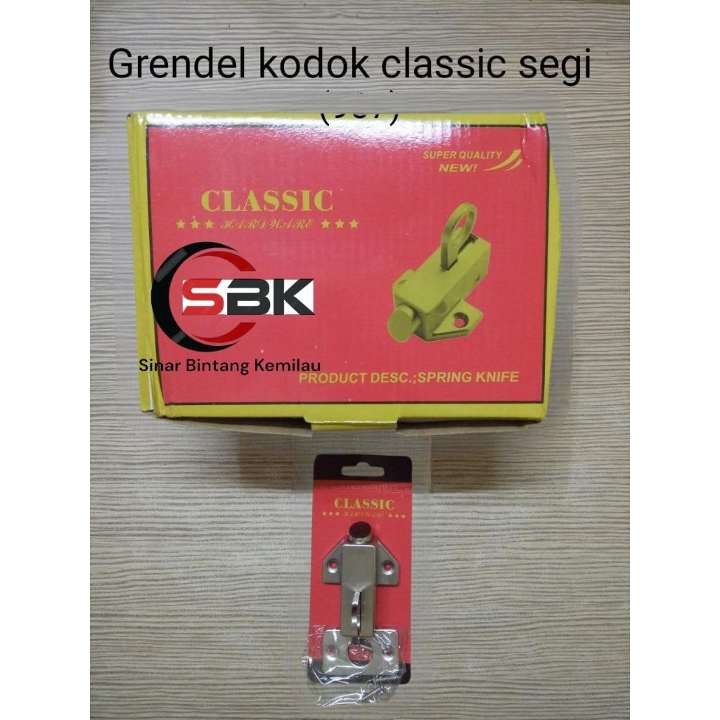 CLASSIC ' GRENDEL KODOK JUMBO PETAK NIKEL