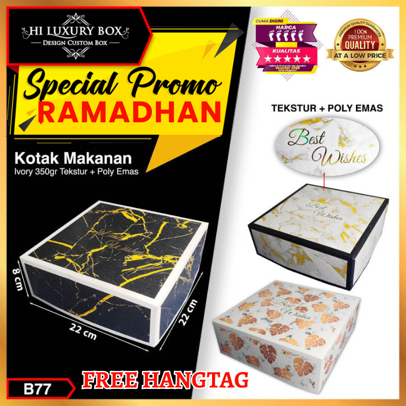 Kotak Kue Box Cake Lunch Ivory Packaging Dus Makanan B77