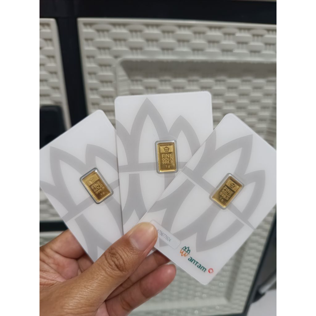 Logam Mulia Emas Antam 1 Gram 999.9 Murni, Kualitas Tinggi tahun 2026